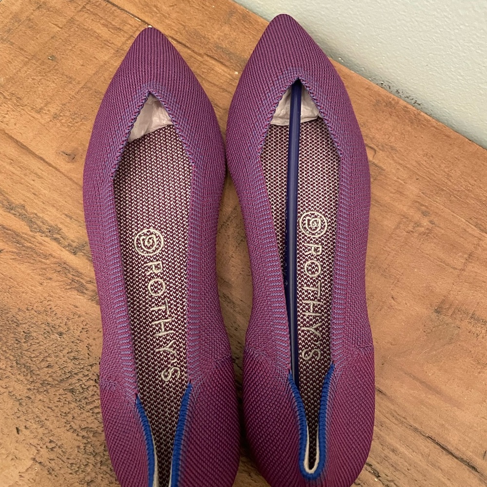 ROTHY’S size 7.5 Women’s Flats Point in Violet